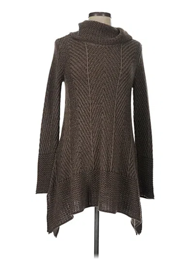 Pre-owned Assorted Brands Turtleneck Sweater In Brown