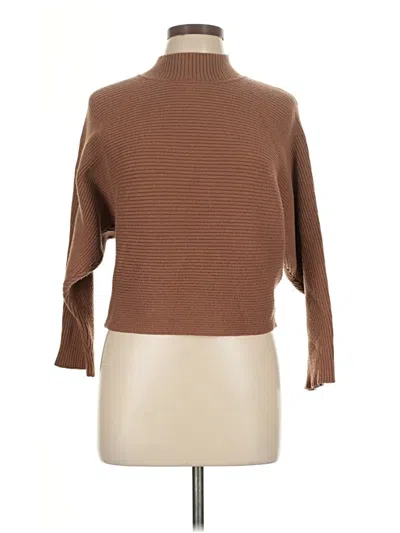 Pre-owned Assorted Brands Turtleneck Sweater In Brown