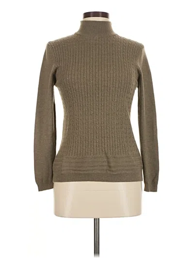 Pre-owned Assorted Brands Turtleneck Sweater In Brown