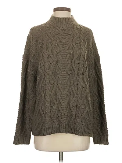 Pre-owned Assorted Brands Turtleneck Sweater In Brown