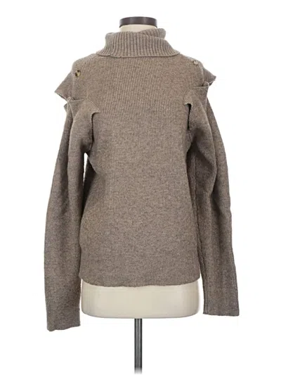 Pre-owned Assorted Brands Turtleneck Sweater In Brown