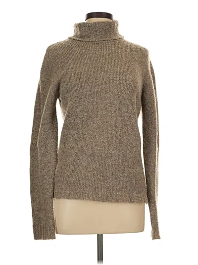 Pre-owned Assorted Brands Turtleneck Sweater In Brown