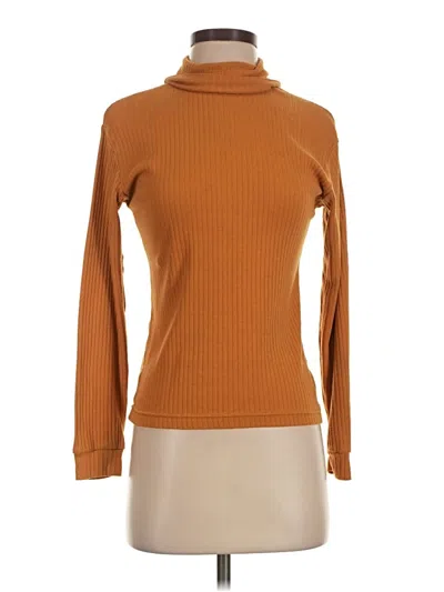 Pre-owned Assorted Brands Turtleneck Sweater In Brown