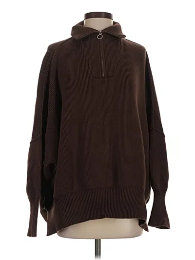 Pre-owned Assorted Brands Turtleneck Sweater In Brown