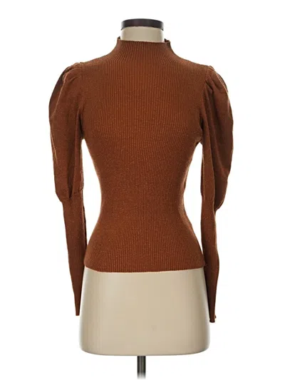 Pre-owned Assorted Brands Turtleneck Sweater In Brown