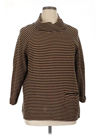 Pre-owned Assorted Brands Turtleneck Sweater In Brown