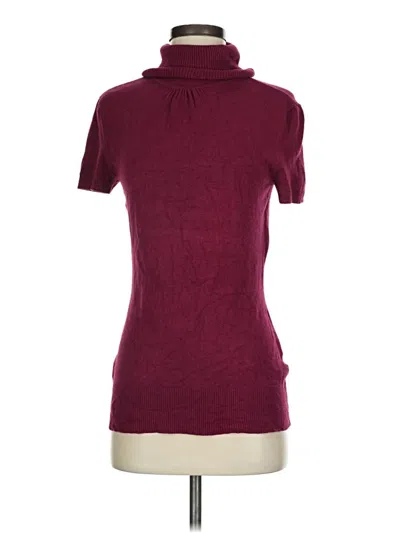 Pre-owned Assorted Brands Turtleneck Sweater In Burgundy