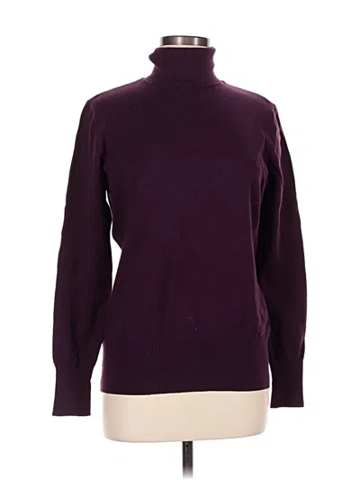 Pre-owned Assorted Brands Turtleneck Sweater In Burgundy