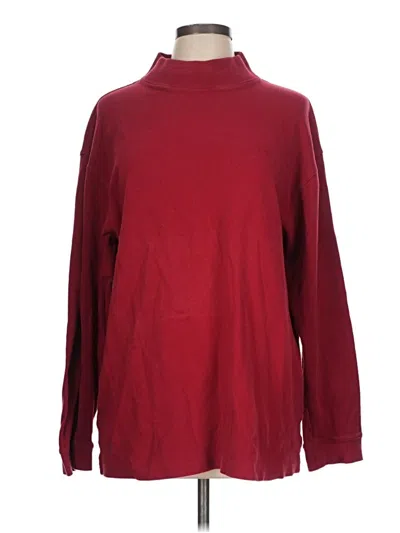 Pre-owned Assorted Brands Turtleneck Sweater In Burgundy