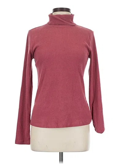 Pre-owned Assorted Brands Turtleneck Sweater In Burgundy