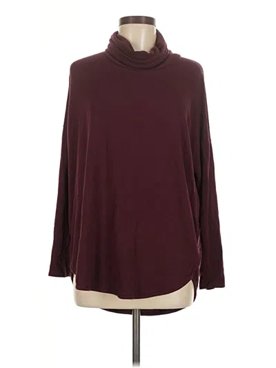 Pre-owned Assorted Brands Turtleneck Sweater In Burgundy