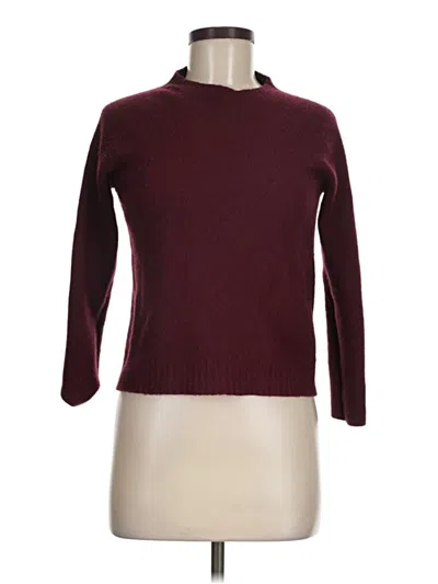 Pre-owned Assorted Brands Turtleneck Sweater In Burgundy