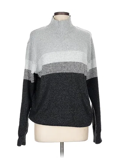 Pre-owned Assorted Brands Turtleneck Sweater In Gray