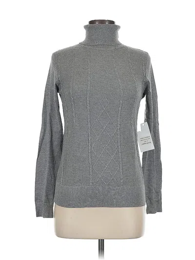 Pre-owned Assorted Brands Turtleneck Sweater In Gray