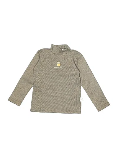 Pre-owned Assorted Brands Kids' Turtleneck Sweater In Gray