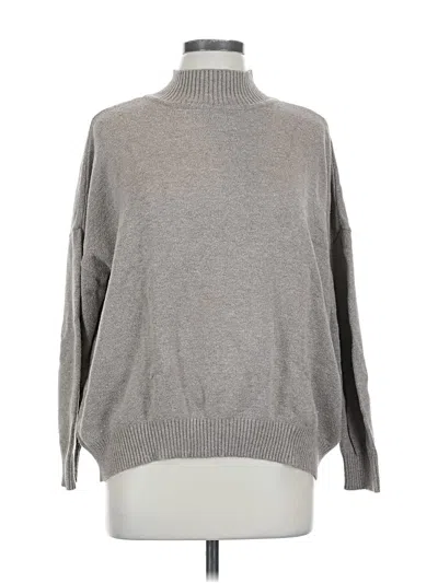 Pre-owned Assorted Brands Turtleneck Sweater In Gray