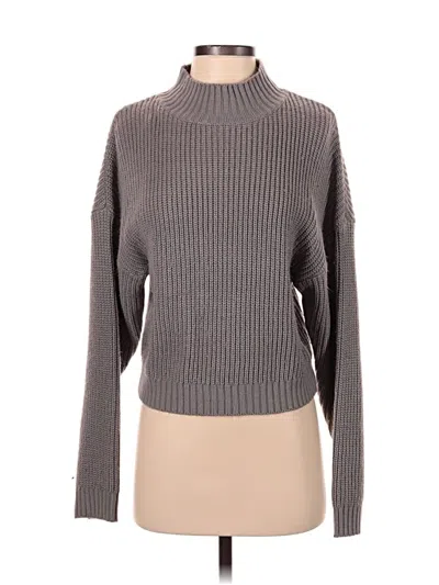 Pre-owned Assorted Brands Turtleneck Sweater In Gray