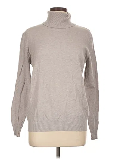 Pre-owned Assorted Brands Turtleneck Sweater In Gray