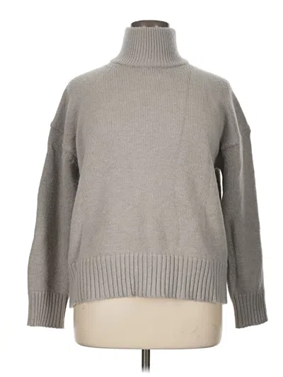 Pre-owned Assorted Brands Turtleneck Sweater In Gray