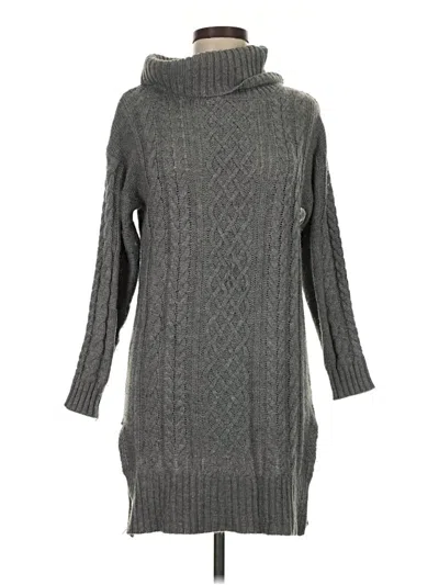 Pre-owned Assorted Brands Turtleneck Sweater In Gray