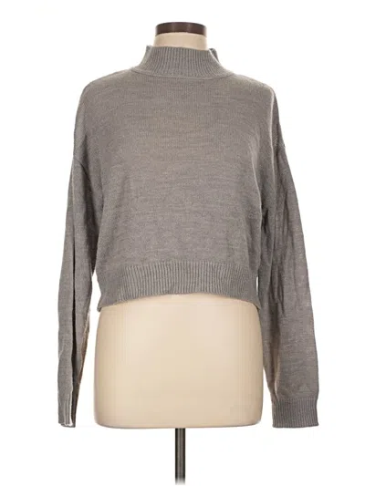 Pre-owned Assorted Brands Turtleneck Sweater In Gray