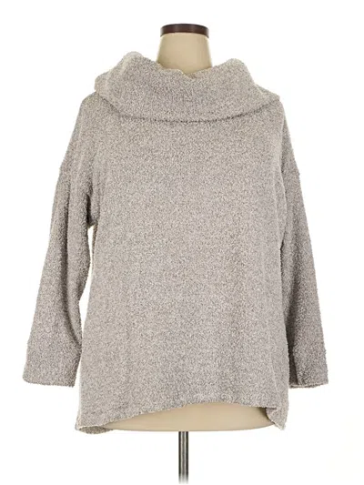 Pre-owned Assorted Brands Turtleneck Sweater In Gray
