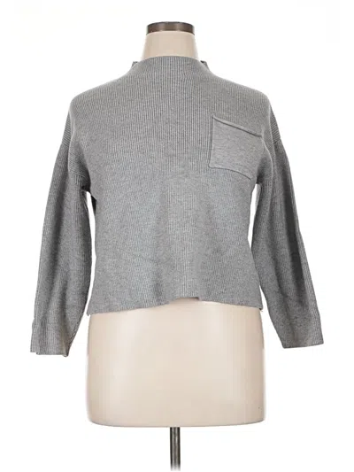 Pre-owned Assorted Brands Turtleneck Sweater In Gray