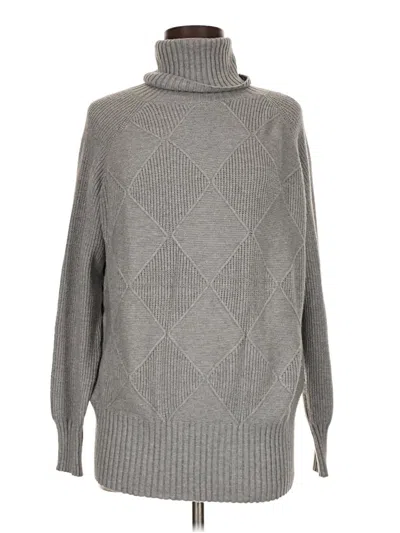 Pre-owned Assorted Brands Turtleneck Sweater In Gray