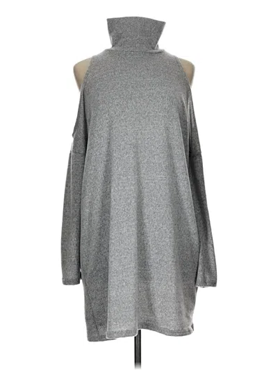 Pre-owned Assorted Brands Turtleneck Sweater In Gray