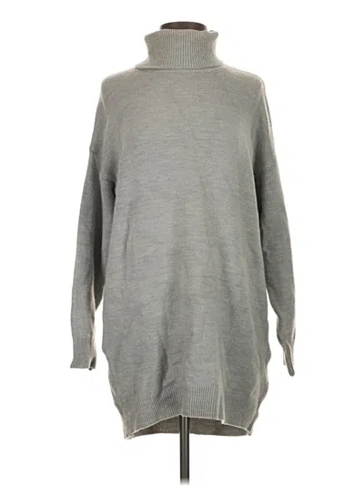 Pre-owned Assorted Brands Turtleneck Sweater In Gray