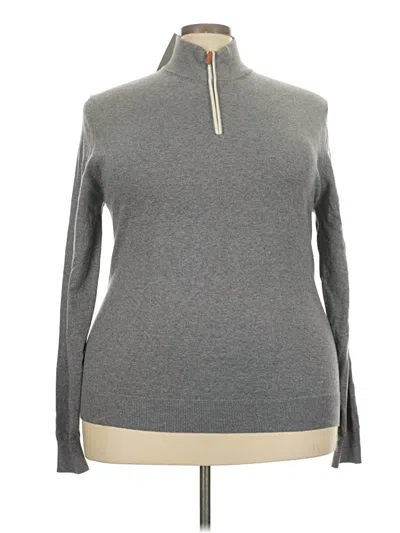 Pre-owned Assorted Brands Turtleneck Sweater In Gray