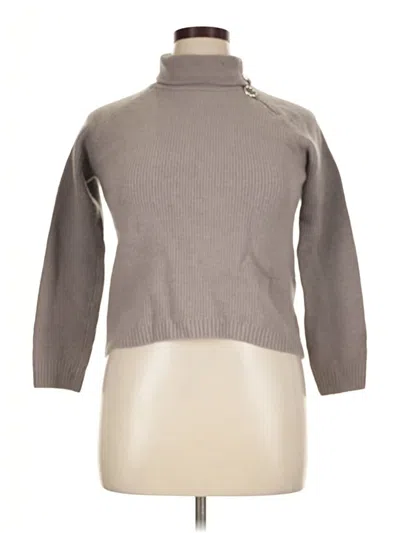 Pre-owned Assorted Brands Turtleneck Sweater In Gray