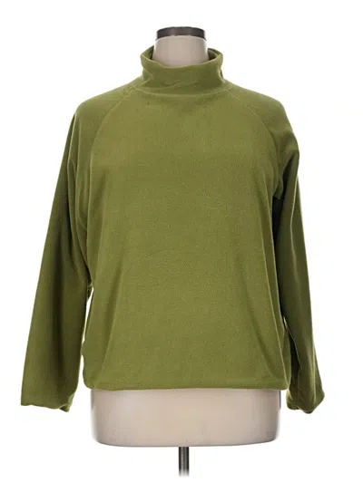 Pre-owned Assorted Brands Turtleneck Sweater In Green