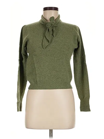 Pre-owned Assorted Brands Turtleneck Sweater In Green