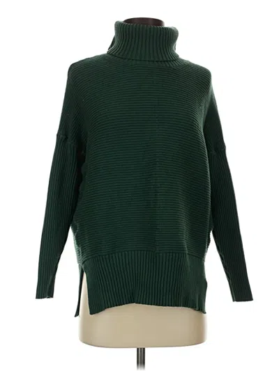 Pre-owned Assorted Brands Turtleneck Sweater In Green