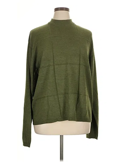Pre-owned Assorted Brands Turtleneck Sweater In Green
