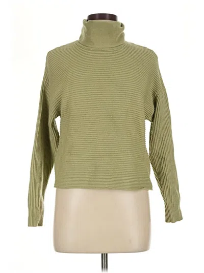 Pre-owned Assorted Brands Turtleneck Sweater In Green