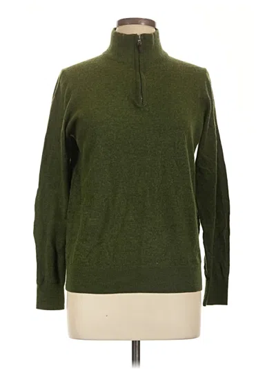 Pre-owned Assorted Brands Turtleneck Sweater In Green