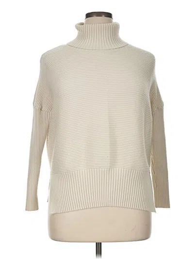 Pre-owned Assorted Brands Turtleneck Sweater In Ivory