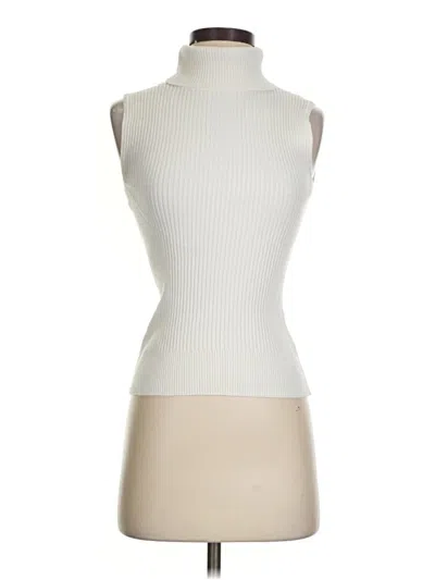 Pre-owned Assorted Brands Turtleneck Sweater In Ivory