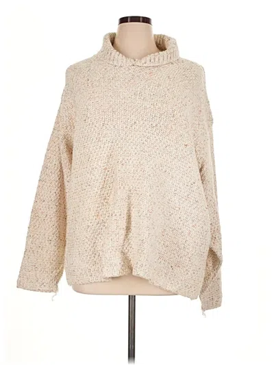 Pre-owned Assorted Brands Turtleneck Sweater In Ivory