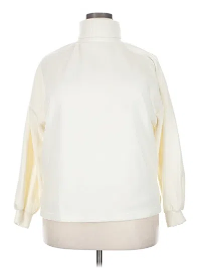 Pre-owned Assorted Brands Turtleneck Sweater In Ivory