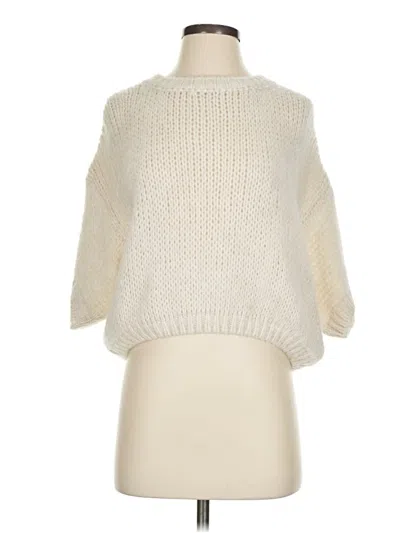 Pre-owned Assorted Brands Turtleneck Sweater In Ivory