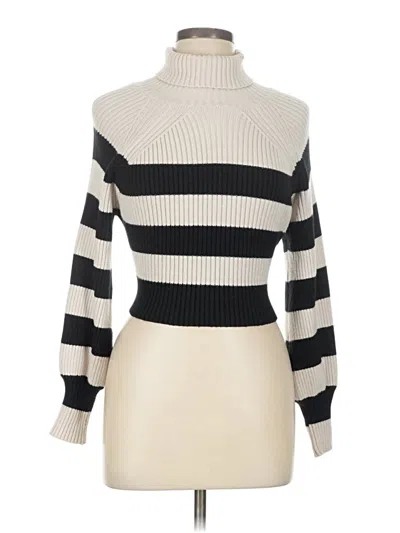 Pre-owned Assorted Brands Turtleneck Sweater In Ivory