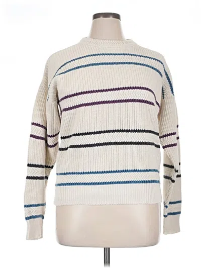 Pre-owned Assorted Brands Turtleneck Sweater In Ivory
