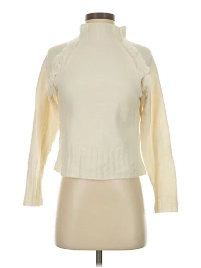 Pre-owned Assorted Brands Turtleneck Sweater In Ivory