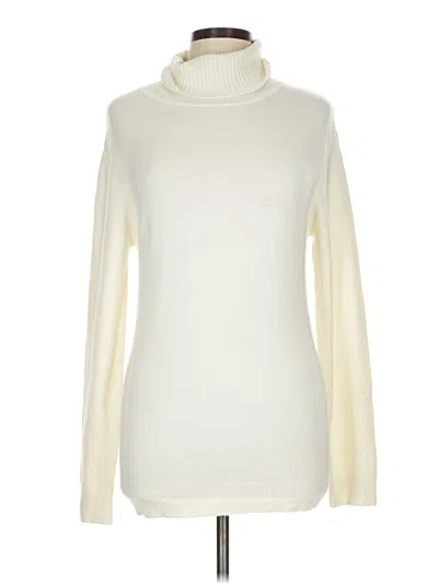 Pre-owned Assorted Brands Turtleneck Sweater In Ivory