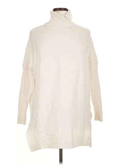 Pre-owned Assorted Brands Turtleneck Sweater In Ivory