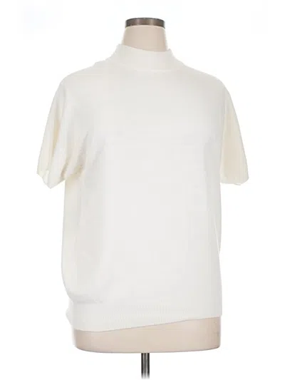 Pre-owned Assorted Brands Turtleneck Sweater In Ivory