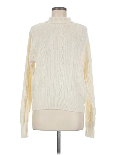 Pre-owned Assorted Brands Turtleneck Sweater In Ivory